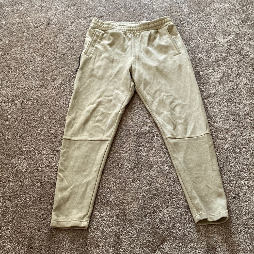 Champion Tan Tapered Joggers SIZE L Athletic Sweatpants Slim Fit Lounge